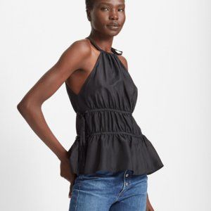 Club Monaco Black Priyah Silk Top XS